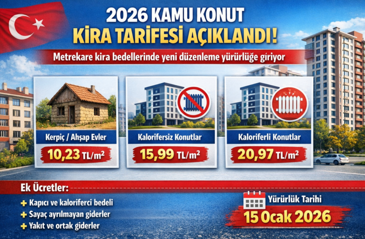 Kamu Konutlarında 2026 Kira Bedelleri Belirlendi
